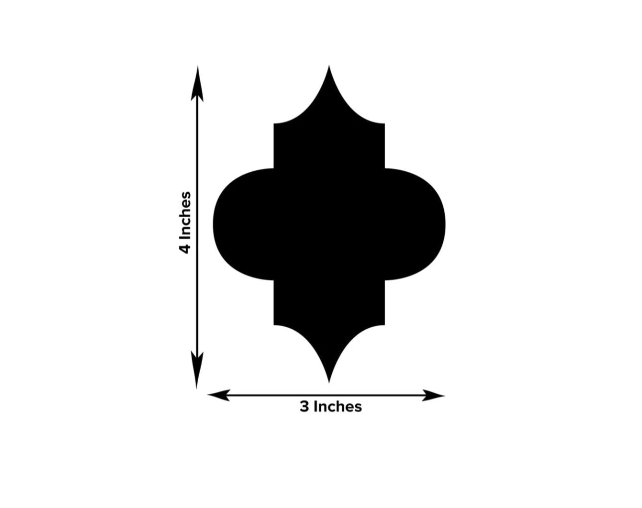 Clover Shaped Acrylic Mirror Wall Sticker