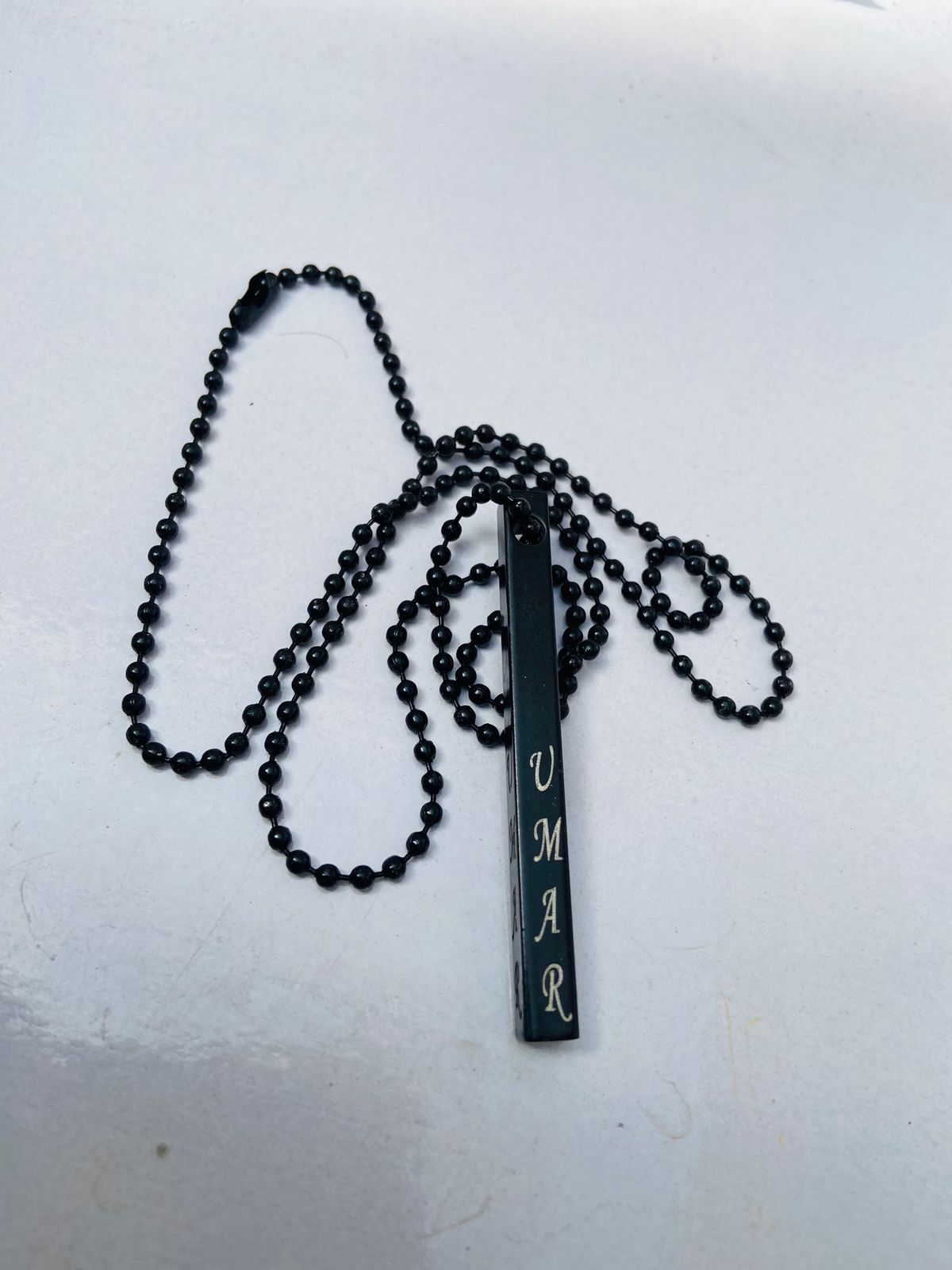 Unisex 4D Bar Locket Name Engraving Shop360