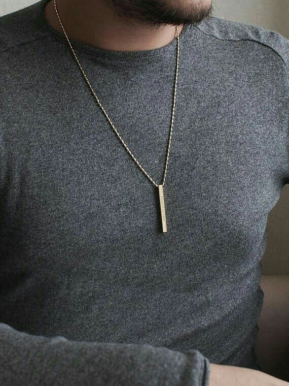 Unisex 4D Bar Locket Name Engraving Shop360