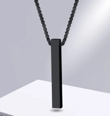 Unisex 4D Bar Locket Name Engraving Shop360