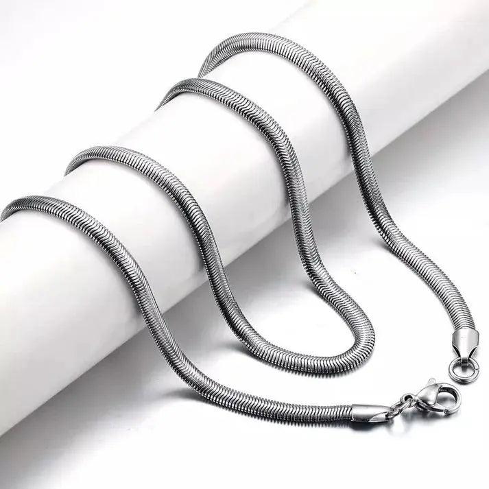 Snake Chain - Stainless Steel Chain for Boys & Girls - Unisex Chain - Golden & Silver Chain Shop360