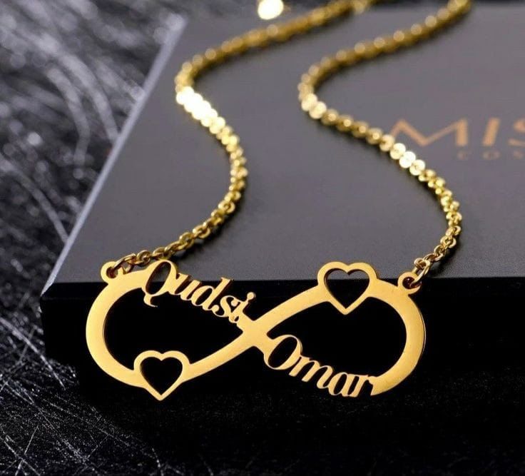 Infinity Shape Double Name Locket Shop360