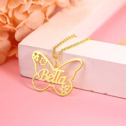 Custom Name Butterfly Locket SHOP360