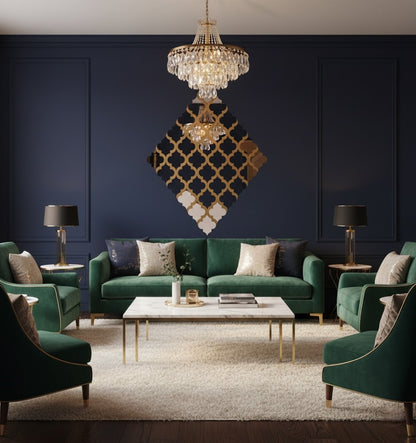 Clover Shaped Acrylic Mirror Wall Sticker