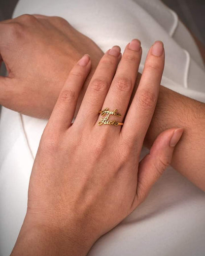 Custom Name Engraved Ring Shop360