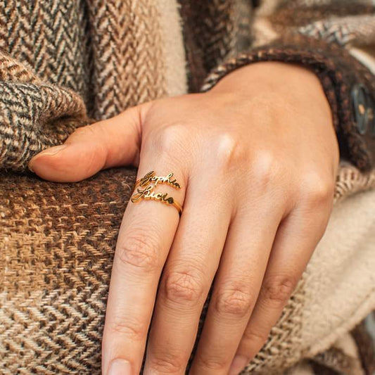 Custom Name Engraved Ring Shop360
