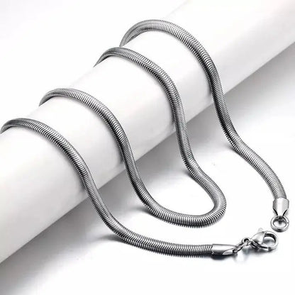 Snake Chain - Stainless Steel Chain for Boys & Girls - Unisex Chain - Golden & Silver Chain Shop360