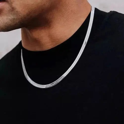 Snake Chain - Stainless Steel Chain for Boys & Girls - Unisex Chain - Golden & Silver Chain Shop360