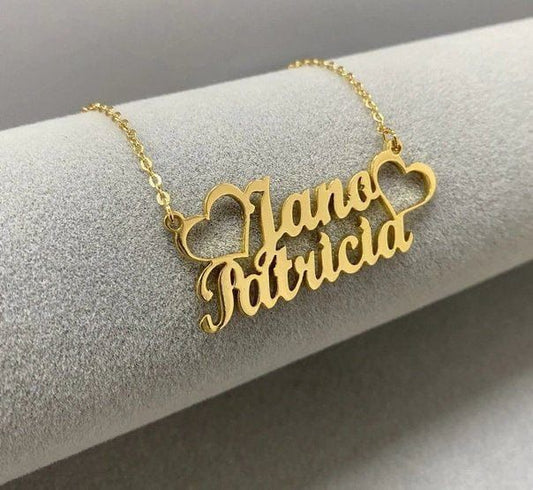 Double Heart Name Locket Shop360