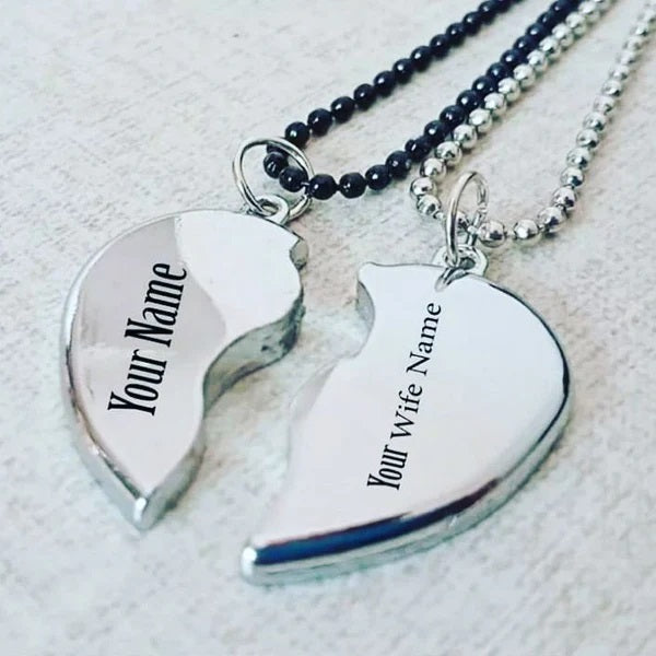 Broken Heart Magnetic Locket - Couple Locket Shop360