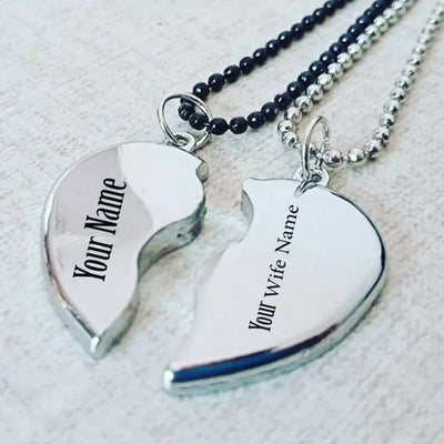 Broken Heart Magnetic Locket - Couple Locket Shop360